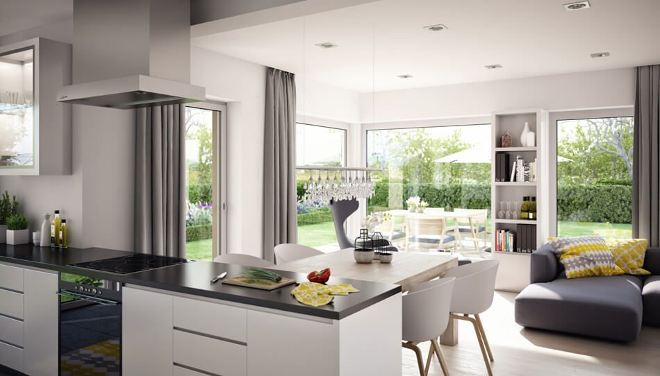 Zweifamilienhaus Solution 204, Variante 3, von Living Haus. Die Küche.